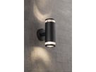 Applique Nordlux Birk 2×GU10 28W IP44 Ø90mm nero