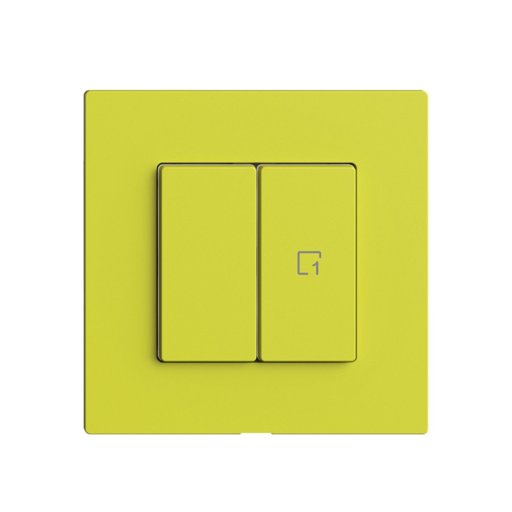 Interruttore 1K/2T scena Edue Wiser lemon