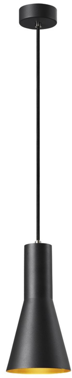Lampada a sospensione SLV PHELIA 130 E27 23W Ø130×255mm nero/oro
