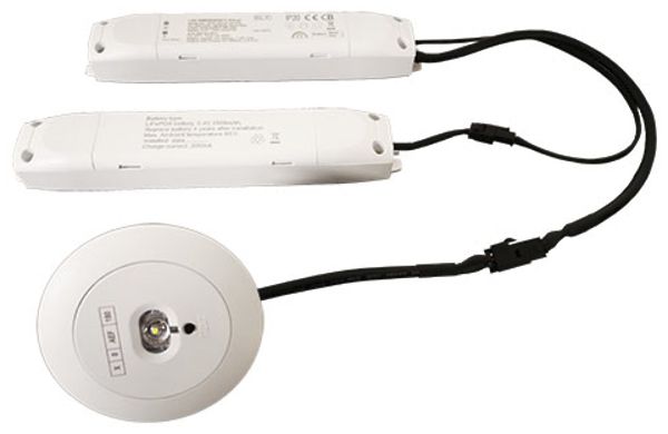 LED-Antipanik- und Fluchtwegspot AL-P, 1×3W, Einzelbatterie 3h, Hohldecke