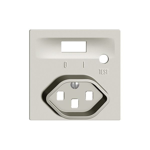 Kit frontal EDIZIOdue pour prise FI gris clair