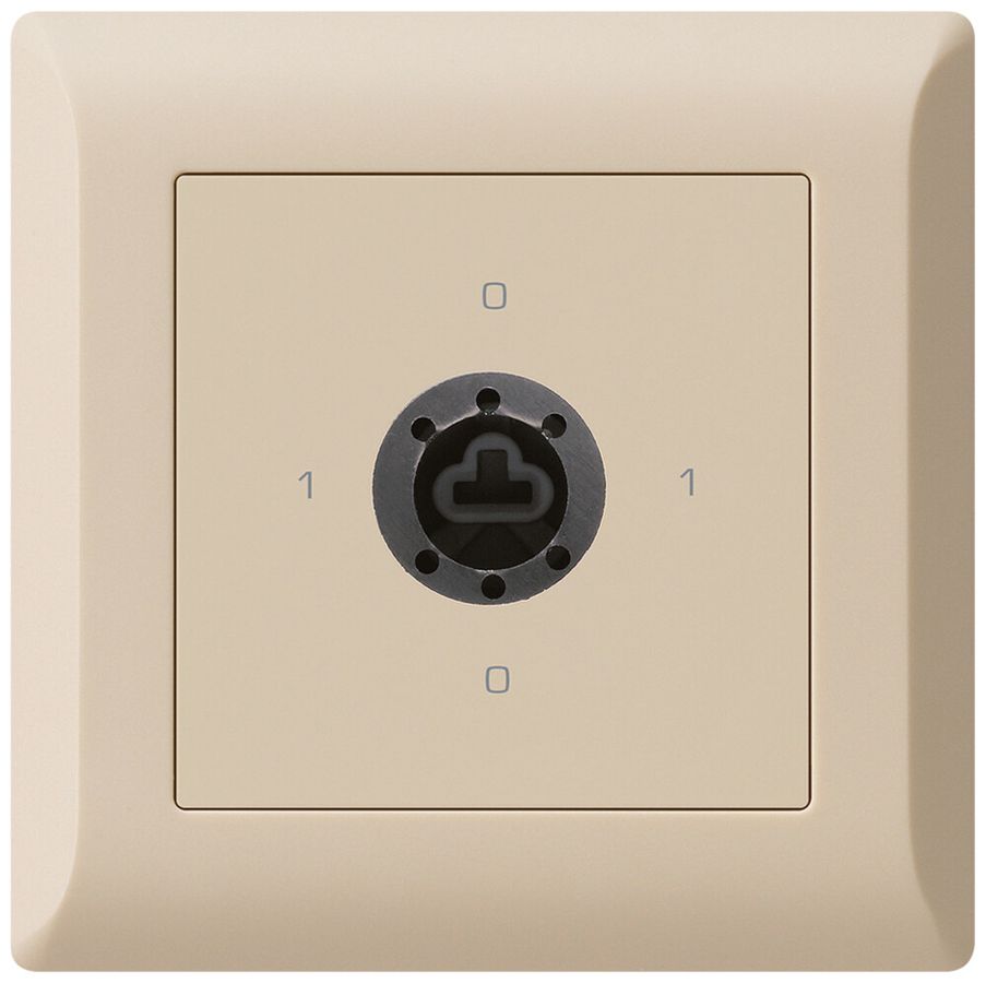 UP-Drehschalter kallysto.line 0/3L beige für Sicherheitsschloss ohne Zylinder