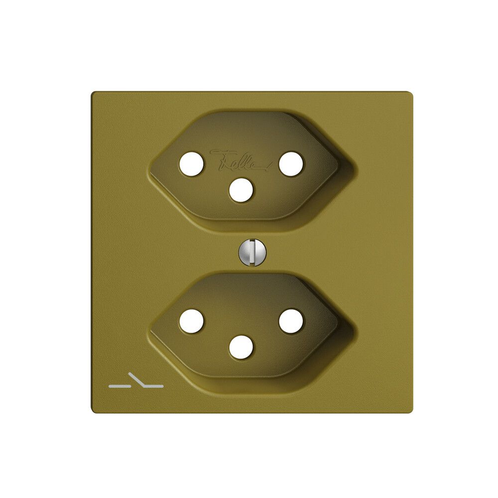 Placca frontale 2×T13,S EDIZIOdue olive