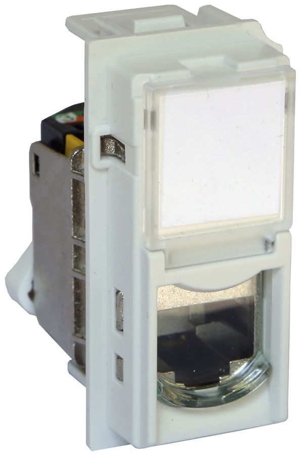 Datendose Living Now Kategorie 6A UTP 1 Modul weiss