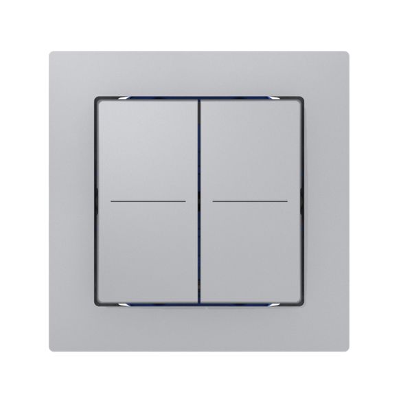 Senseur poussoir ABB Sidus KNX Basic type-E, 2/4, aluminium