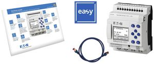 Starterpaket ETN mit EASY-E4-DC-12TC1, Patchleitung und Software-Lizenz