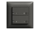 UP-Frontset ON-OFF Dimmer 2T mit LED ZEP EDIZIOdue schwarz