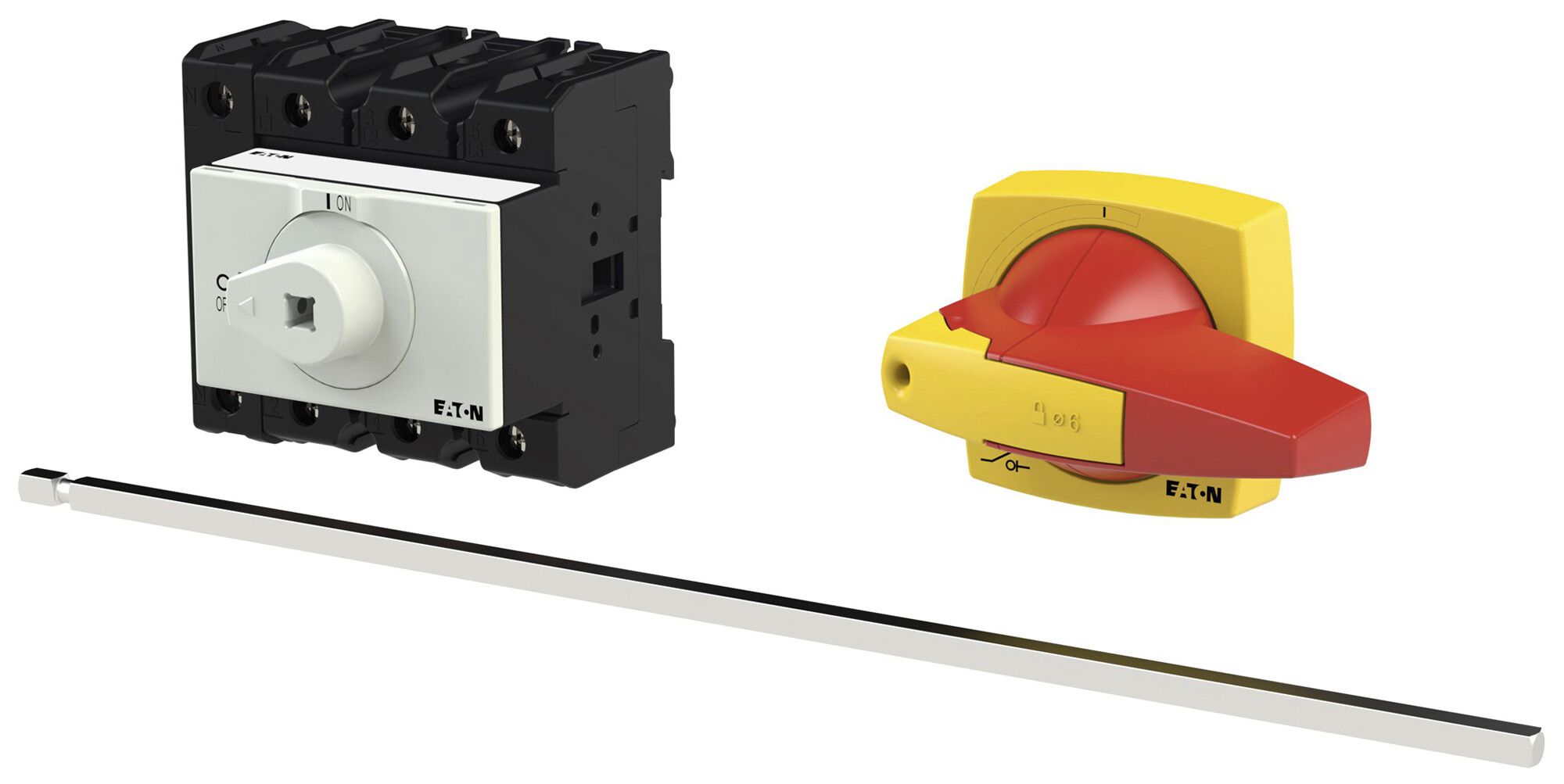 EB-Lasttrennschalter Eaton P3-63/M4/K2-PR/N 4P 63A 690V IP65 rot