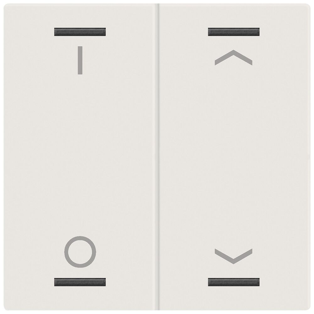 Bascule MDT BE-TAL60W211.D1 1t/4a p.touches tactiles blanc mat "I/O"-"jalousie"