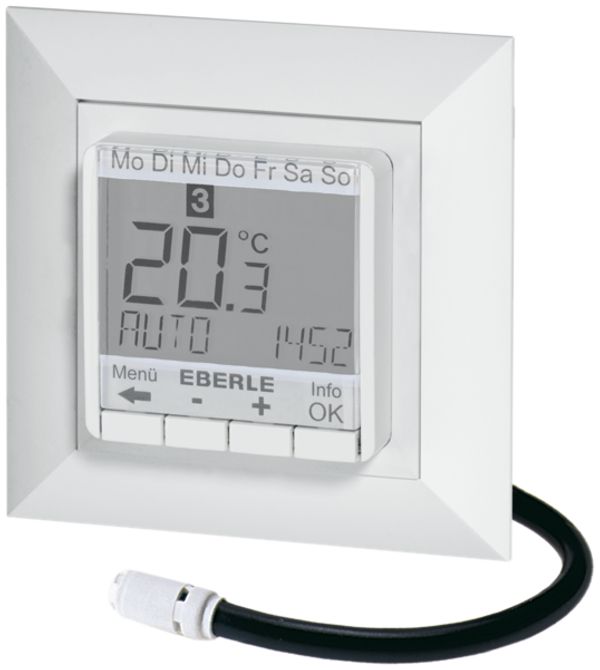 UP-Uhrenthermostat Eberle FIT 3F CH, Display weiss, 230V 1S 10…40°C, ws
