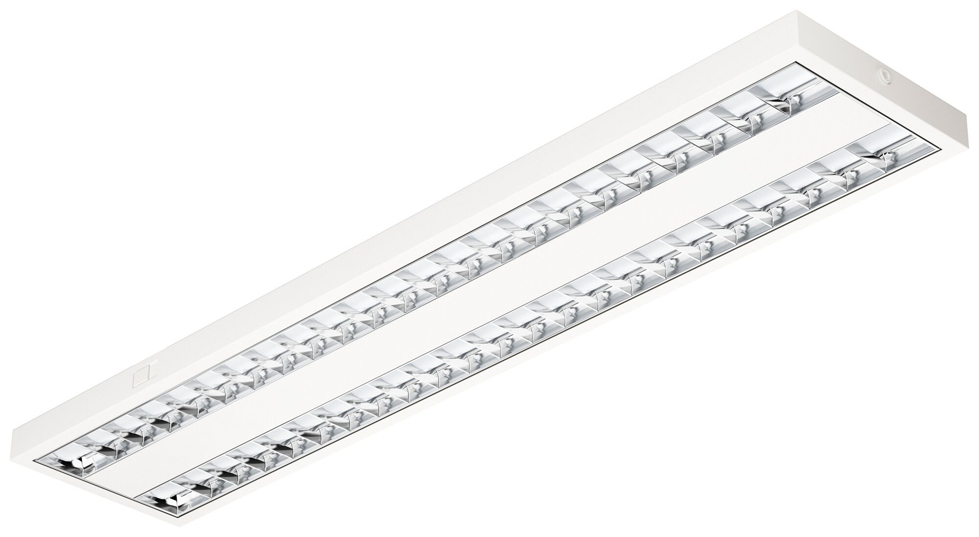 LED-Decken-/Wandleuchte DOTLUX GRIDlong 2×40…48W 4370lm 4000K 1495×295mm weiss