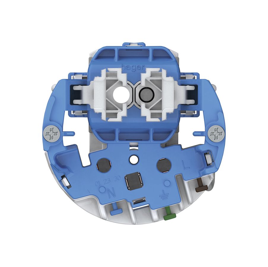 Combinazione Hager sch 1 (3+3) + 1×tipo 13 1×luminoso