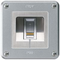 NUP-Fingerscanner Hager ekey RFID robusto C aluminium