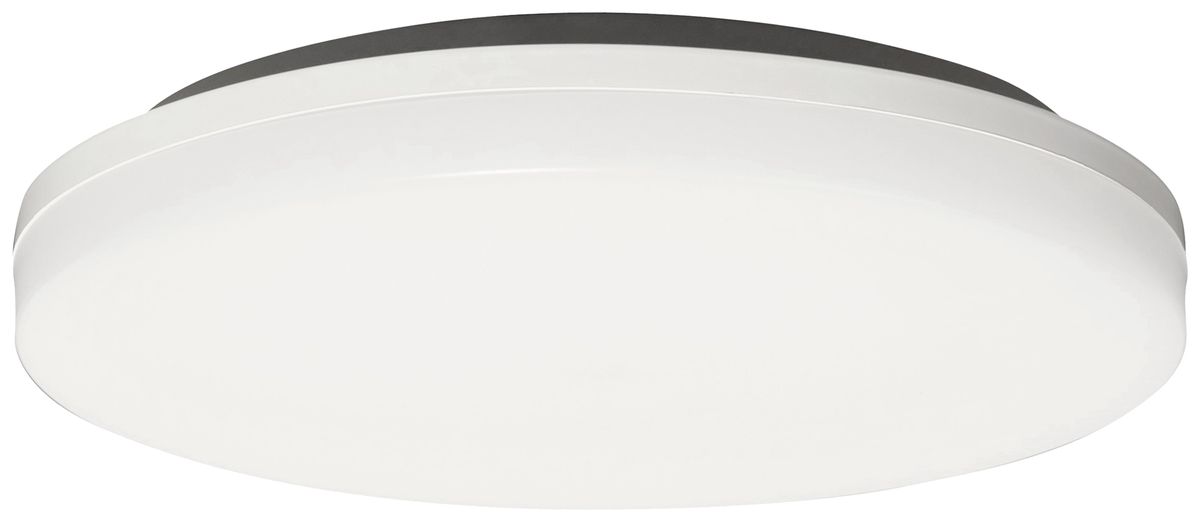Plafonnier LED Z-Licht FlachLED 12W 1440lm 830 IP65 Ø280mm blanc