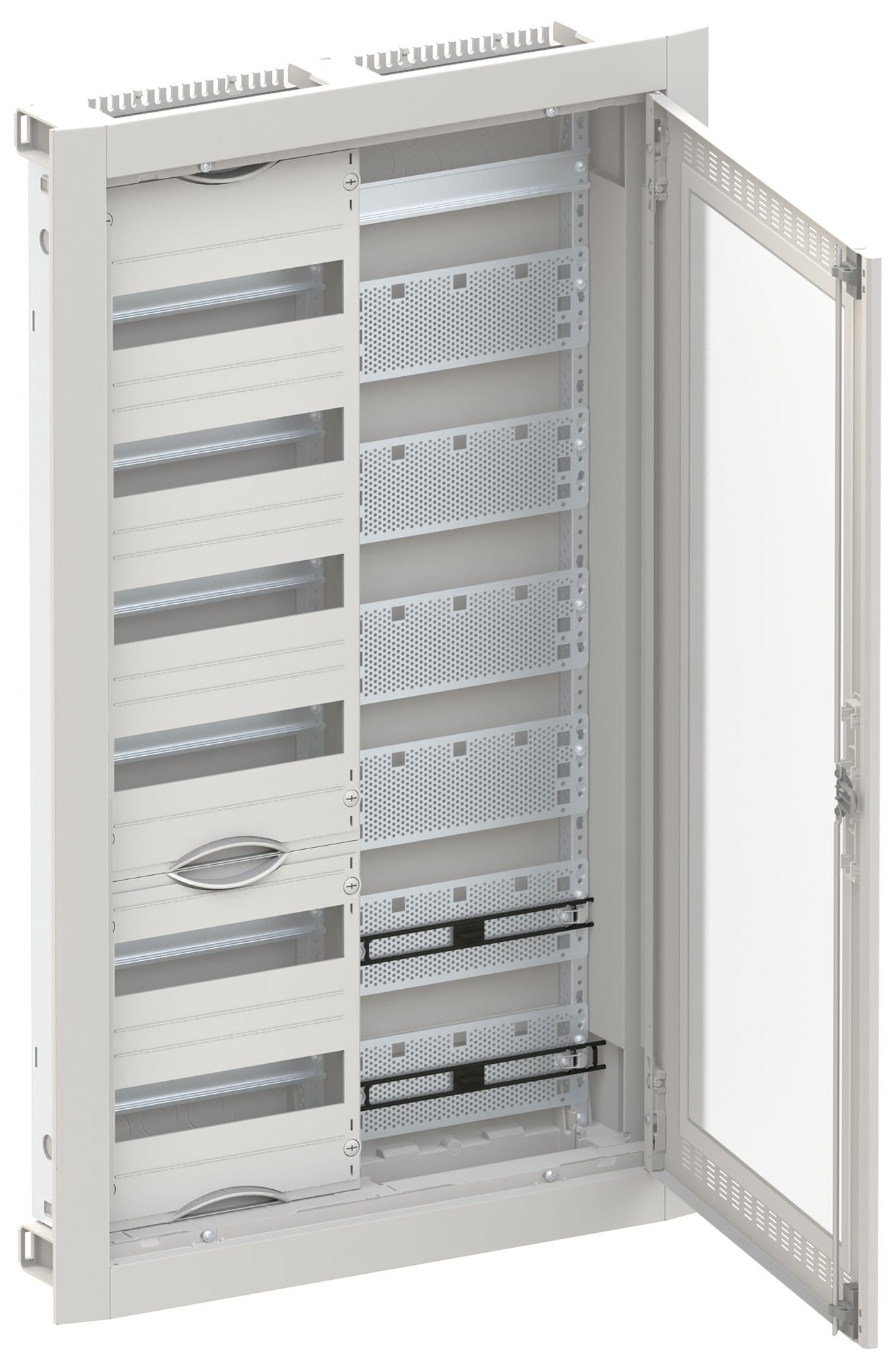 Distributeur ENC ABB ComfortLine 6 rangées 72UM avec porte WiFi 615×1014×125mm