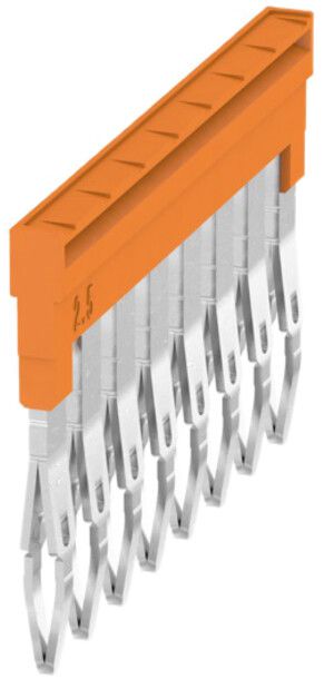 Querverbinder Weidmüller ZQV 2.5N/8 gesteckt 8L 5.1mm isoliert 24A orange