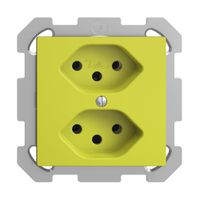 UP-Steckdose EDIZIOdue 2×T13 lemon