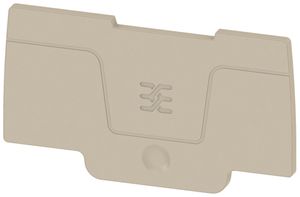 Plaque de fermeture beige 1.5mm V0 Snap-In 4mm² L/N/PE