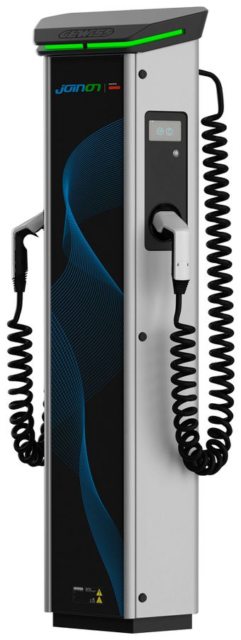 Ladestation Gewiss JOINON I-ON EVO 3-phasig 2×22kW 495×1562×259mm 4m