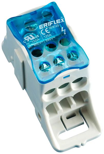 Bloc de distribution ERIFLEX UDJ-125A 7 connexions cuivre
