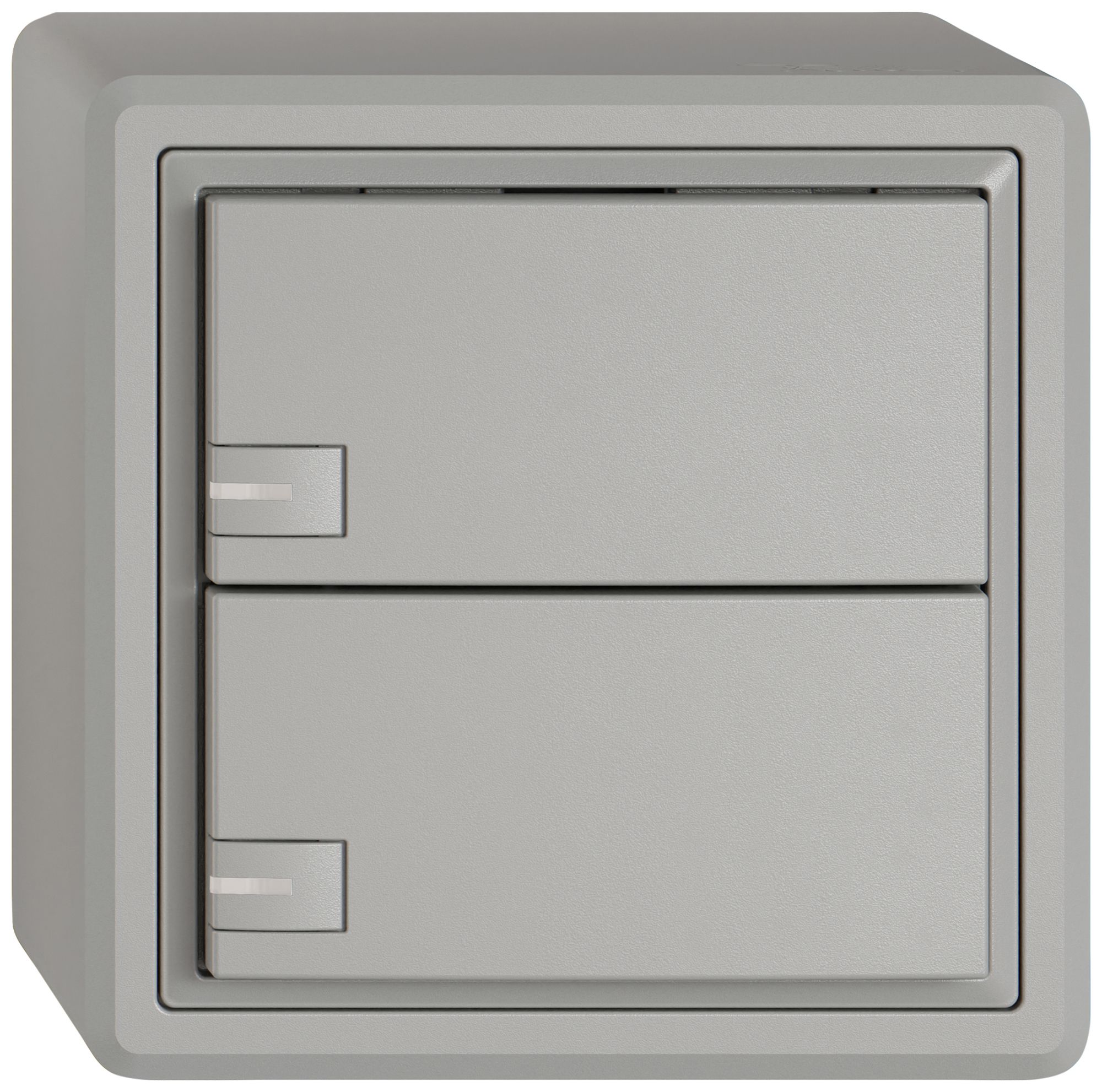 Pulsante KNX RGB AP EDIZIO.liv SNAPFIX® sensore temp.RGB-LED 2× com.1T grc