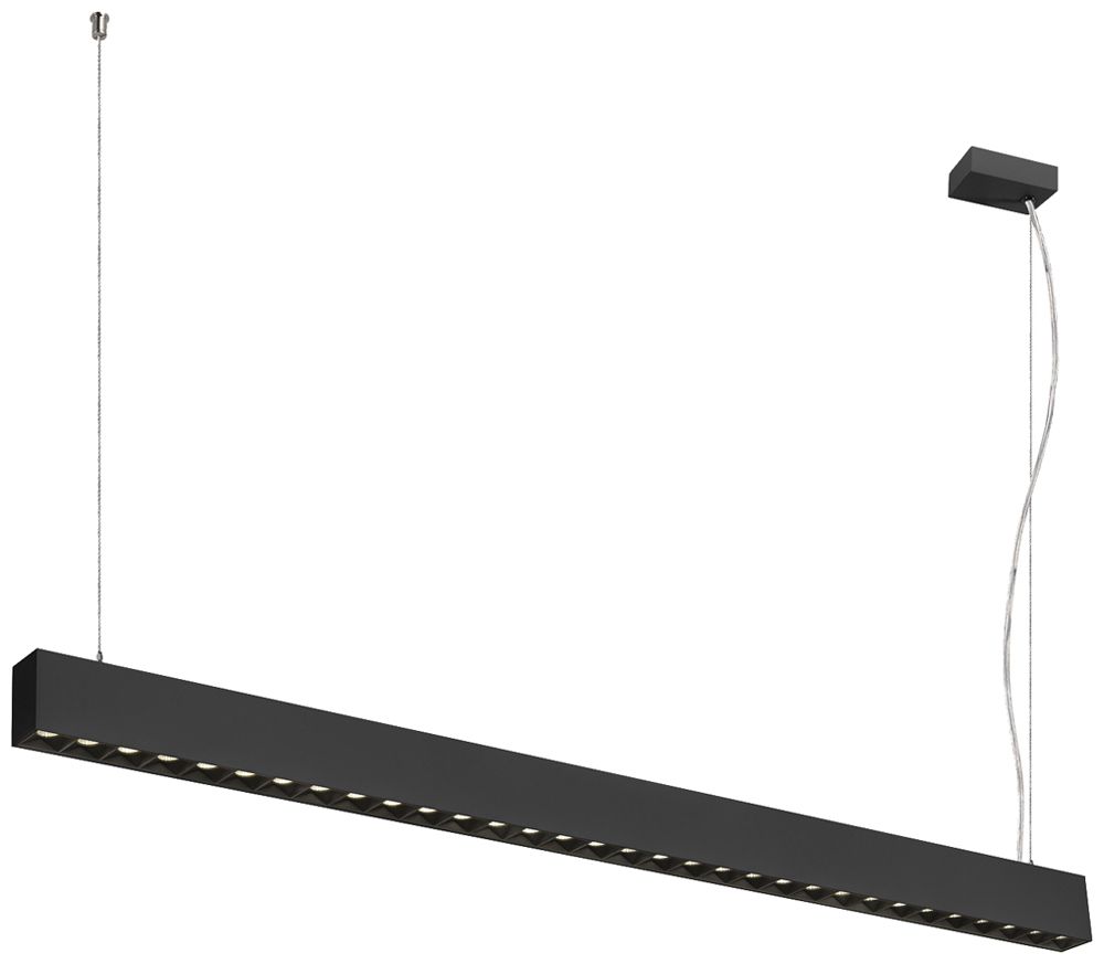 LED-Pendelleuchte SLV GLENOS PRO 60W 7400lm 4000K DALI 1285mm schwarz