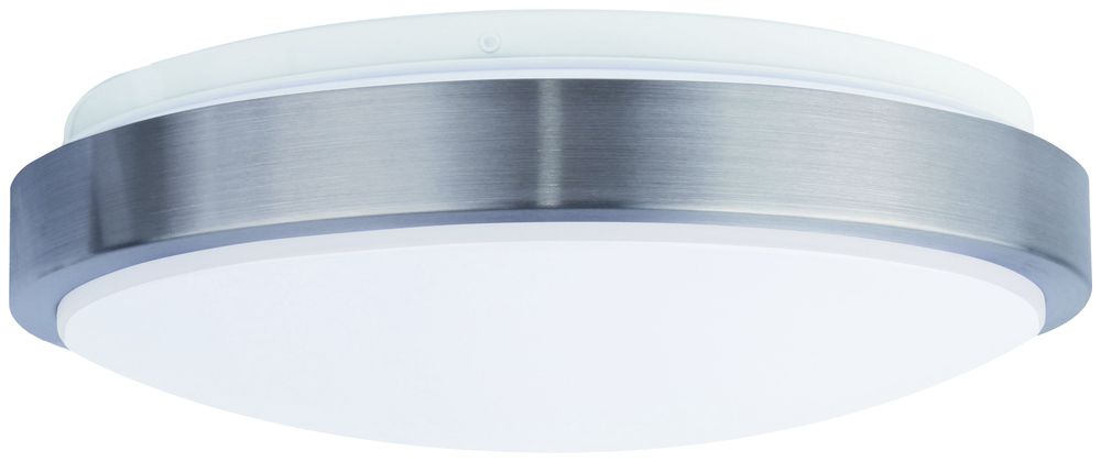 LED-Decken-/Wandleuchte DOTLUX LUNAsilver-sensor 36W 3200lm 3000…5700K IP44 Al