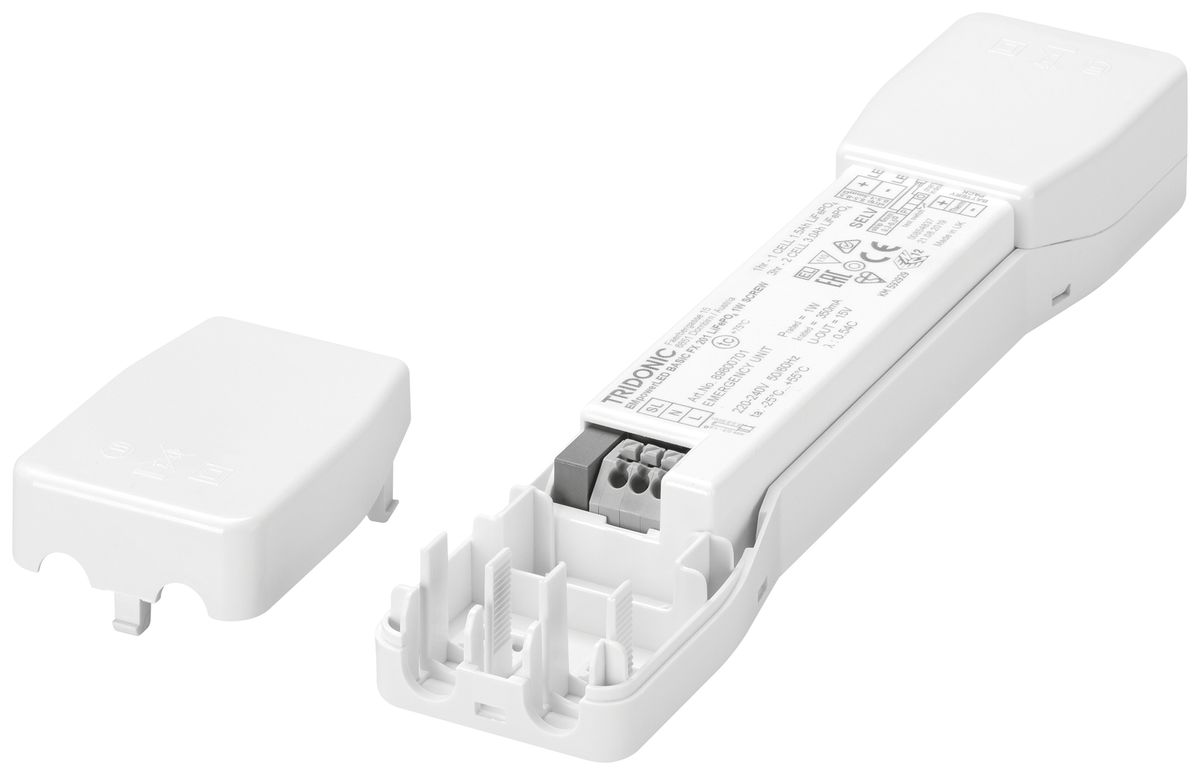 Décharge de traction Tridonic EM pLED SR 200×43×25.5mm blanc