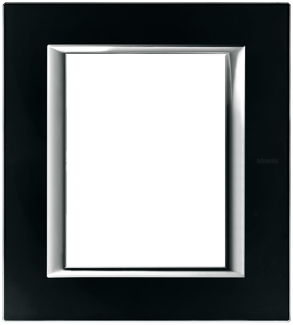 Abdeckrahmen Glas schwarz, Axolute 141.5×127mm
