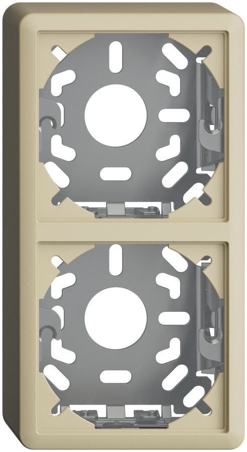 Kappe mit Grundplatte 2×39mm vanille für Kombination FX vertikal/horizontal