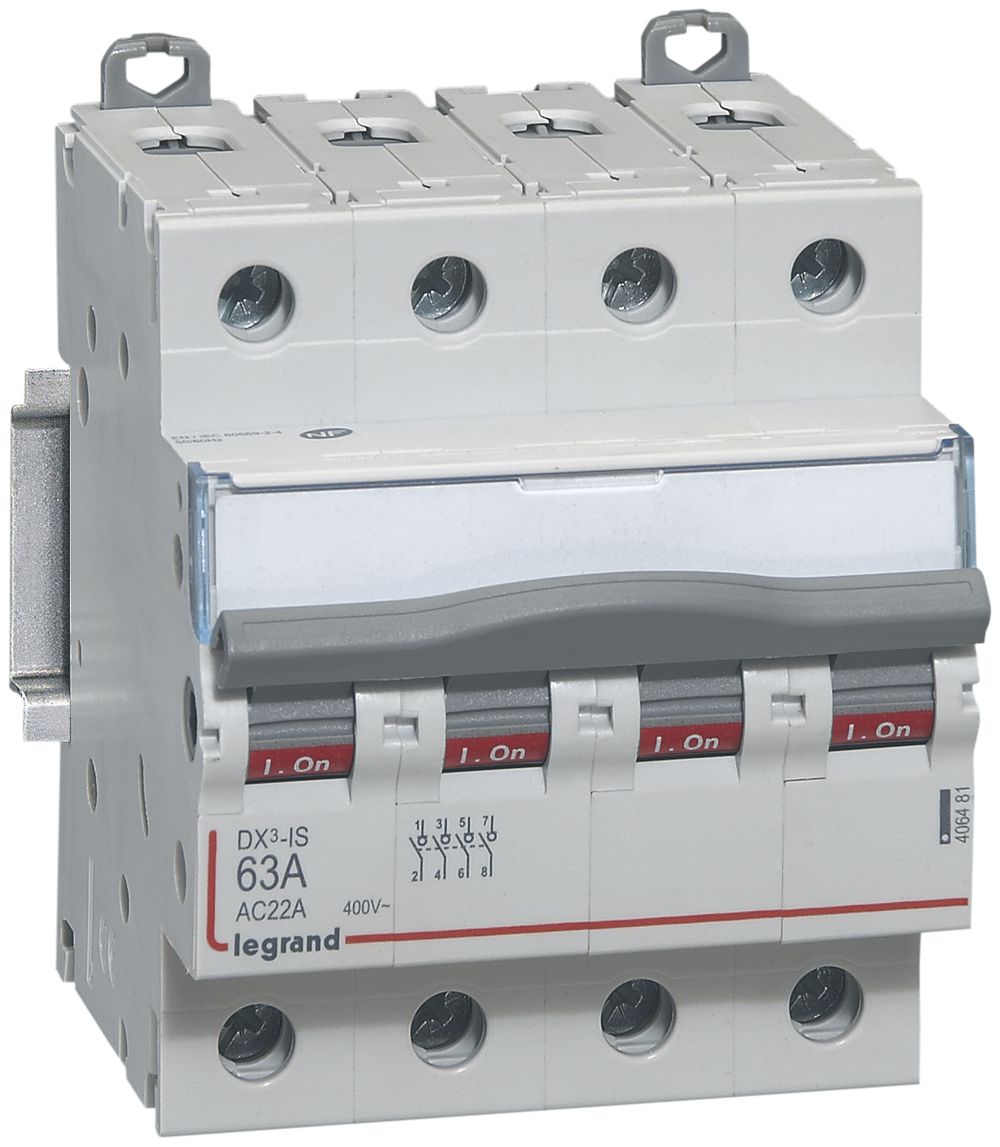 Interrupteur de charge AMD Legrand DX3-IS, 4P 100A