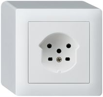 AP-Steckdose HA kallysto Typ 15 mit Steckklemmen weiss