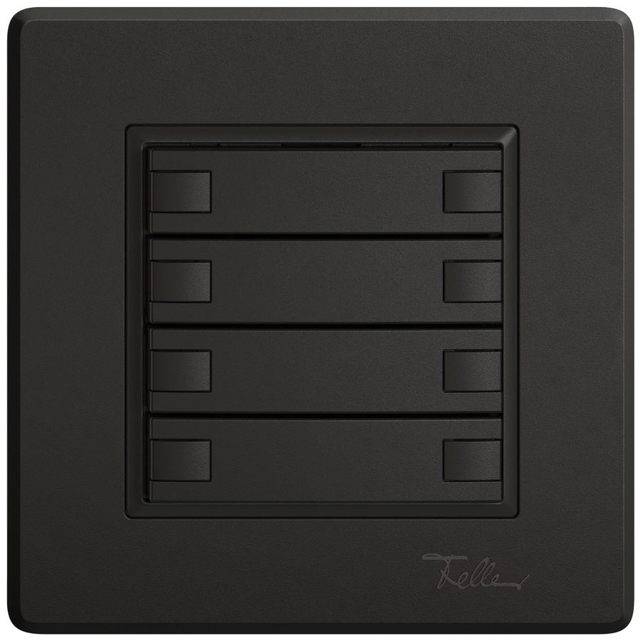 Poussoir KNX RGB ENC EDIZIO.liv SNAPFIX® capteur temp.s.LED 8× comm.1T no