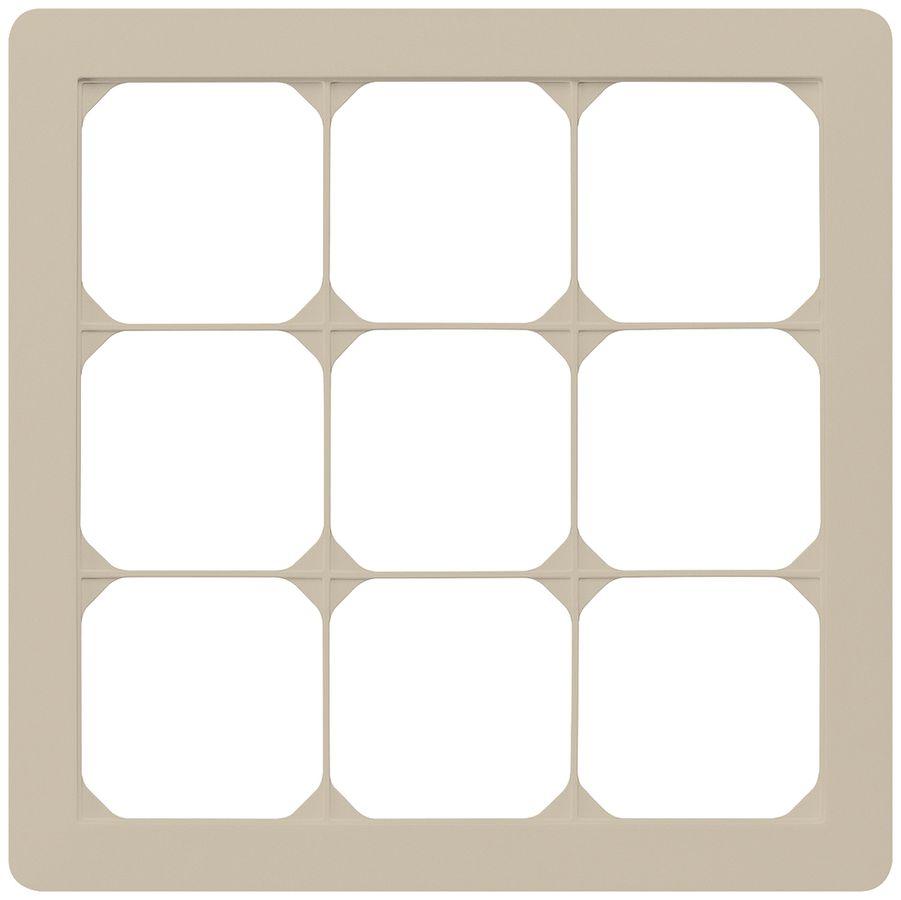 UP-Abdeckrahmen kallysto.trend 3×3 beige 214×214mm