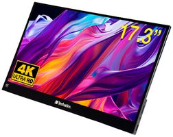 Écran Verbatim 17.3" IPS 4K UHD 3840×2160px écran tactile noir