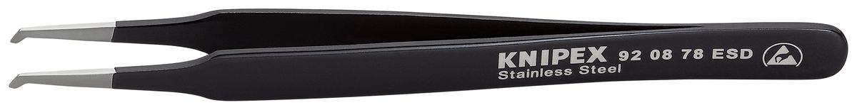 Brucelles KNIPEX 92 08 78 ESD 120mm, 45°, pour la technique SMD