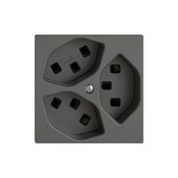 Presa EDIZIO.liv SNAPFIX® 3×T23 grs