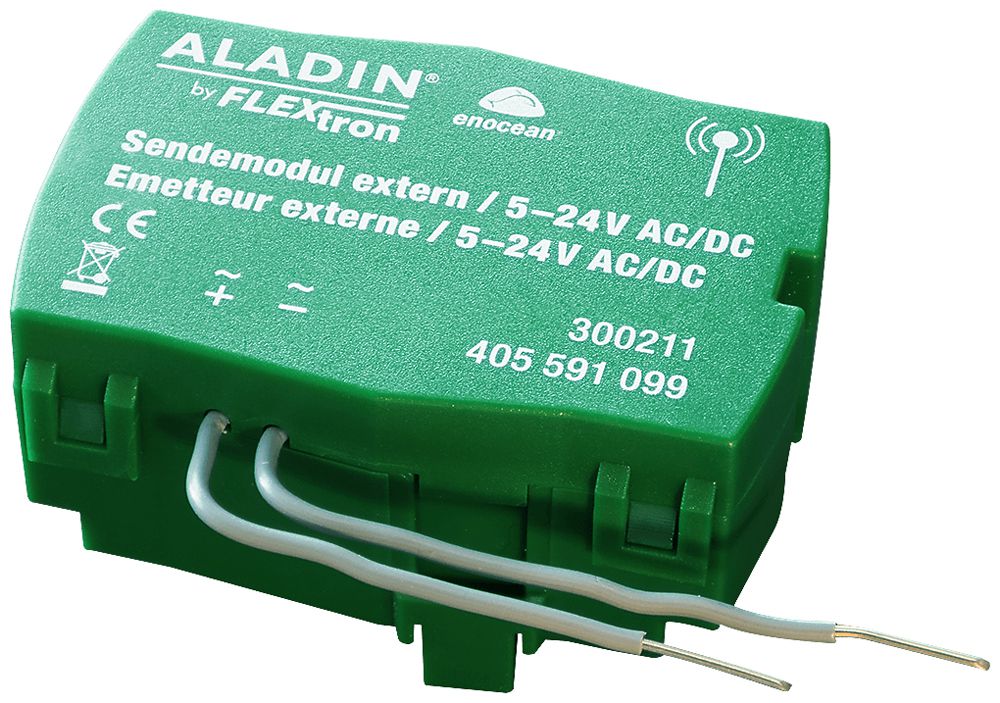 EB-RF-Binäreingang ALADIN extern (Typ 2), 1-Kanal, 5…24VAC/DC, EnOcean