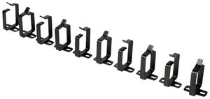 Kabelführung ROLINE 45×44×60mm Metall schwarz 10Stk