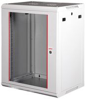 Wandgehäuse 19" ROLINE Basic Plus 600×779×450mm 15HE 1×Tür Stahl grau