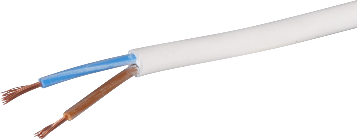 Câble Tdlr 2×0.75mm² LN blanc Eca