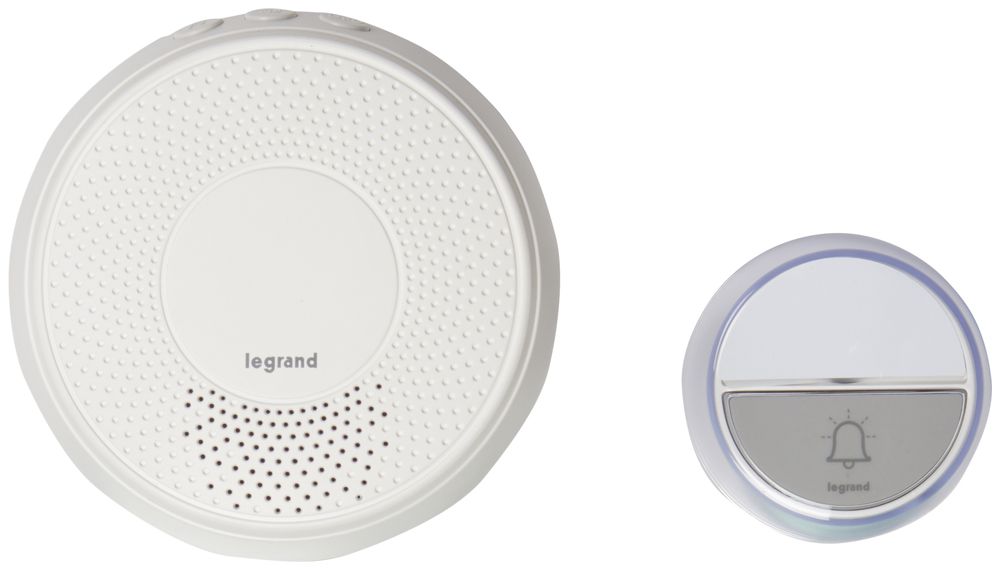 Funk-Gong Legrand Comfort 100m, 230V, mit Klingeltaster, weiss