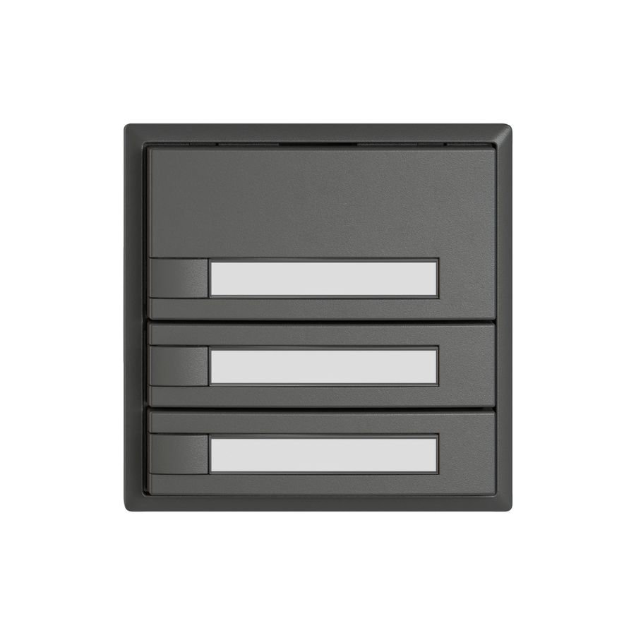 Pulsante KNX RGB EDIZIO.liv SNAPFIX® sensore temp.s.LED targ.3× com.1T grs