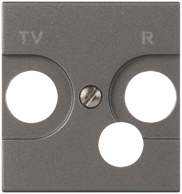 Plaque frontale MOS TV/FM magnésium 2 modules