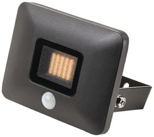 LED-Strahler SG Flom Mini PIR 10W 1140lm 840 IP65 100° 120×95mm anthrazit