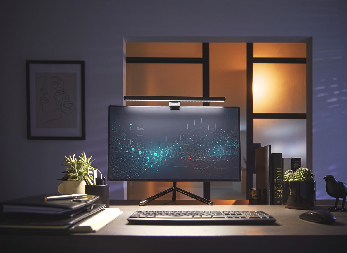 Lampada da tavolo LED Philips Edison 4.5W 150lm 3000…5000K REG nero USB tipo A