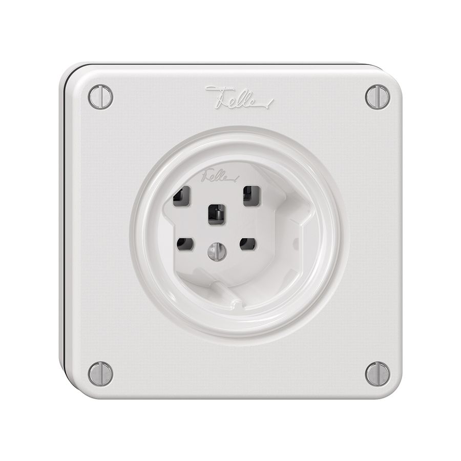 Presa NUPU NEVO, 1×T25, bianco