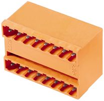 Stiftleiste Weidmüller SLD geschlossen THT 5.08mm 16L 90° 3.2mm verzinnt orange