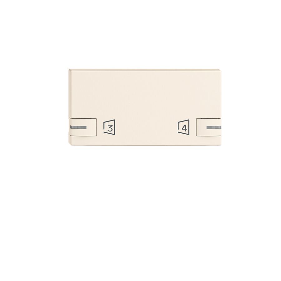 Touche pour EDIZIOdue scène zeptrionAIR, scène 3&4 1/2 touche, avec LED crema