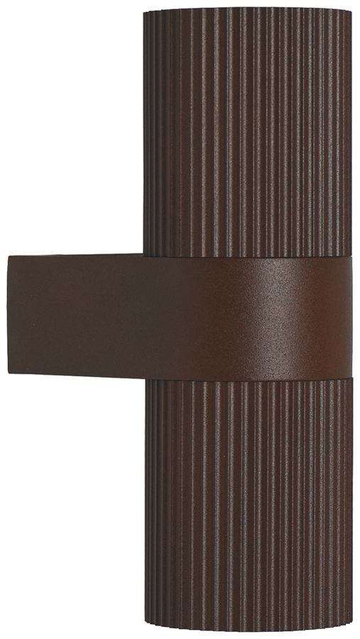 Applique Nordlux Kyklop Ripple 2×GU10 25W IP54 Ø86×140mm rouille